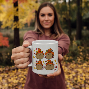 Fall Potatoes with Autumn Leaves Coffee Mug