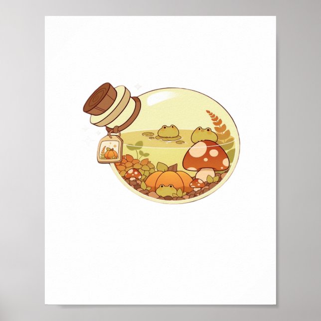 Fall Potion With Froggies Classic Poster (Front)