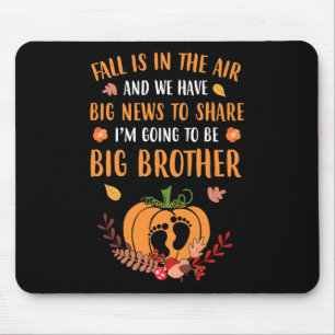Fall Pregnancy Announcement To Be Brother Autumn B Mouse Pad