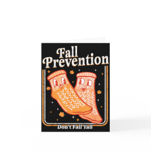 Fall Prevention Don't Fall Y'all Physical Therapy  Card