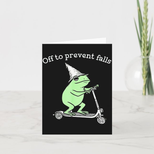 Fall Prevention Spt Pta Nurse Illustration Card (Front)