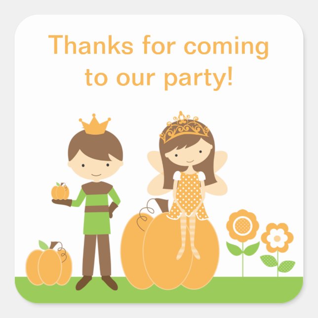 Fall Prince and Fairy Princess Stickers (Front)