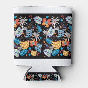 fall print can cooler