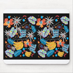 fall print mouse pad