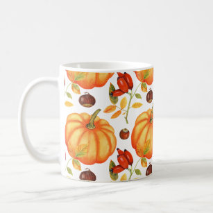 Fall Pumpkin - Adorable Autumn Pattern Coffee Mug