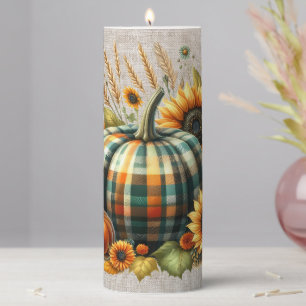 Fall Pumpkin Artwork Candle