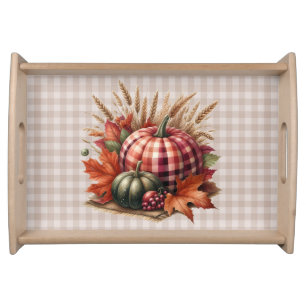 Fall Pumpkin Artwork Serving Tray