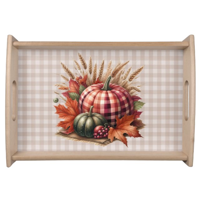Fall Pumpkin Artwork Serving Tray (Front)
