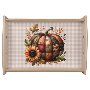 Fall Pumpkin Artwork Serving Tray