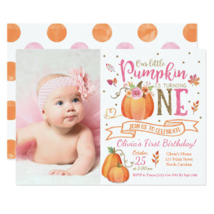 save 60 on pumpkin 1st birthday invitations limited time only