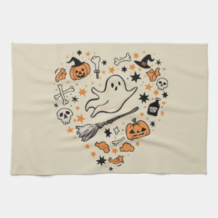 Fall Pumpkin Autumn Thanksgiving Halloween Kitchen Towel