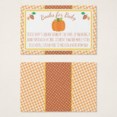 Fall Pumpkin Baby Shower Book Request Card (Front & Back)