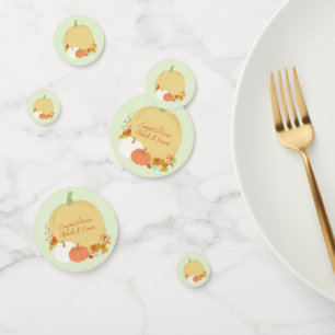 Fall Pumpkin Baby Shower Confetti