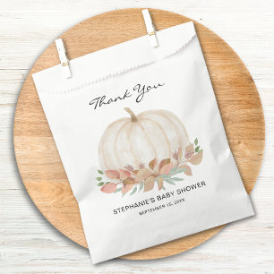 Fall Pumpkin Baby Shower Favor Bag