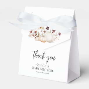 Fall Pumpkin Baby Shower Favor Boxes