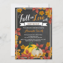 Fall Pumpkin Baby Shower invitation