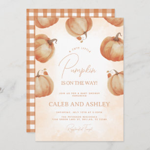 Fall Pumpkin Baby Shower Invitation