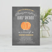 Fall Pumpkin | Baby Shower Invitation (Standing Front)