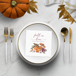 Fall Pumpkin Baby Shower Napkins