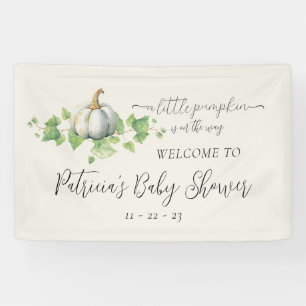 Fall Pumpkin Baby Shower Party Decor Signs Banner