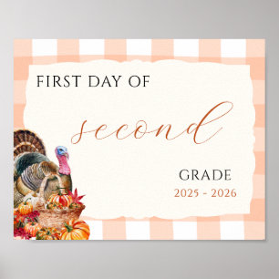 Fall Pumpkin Back to School Sign