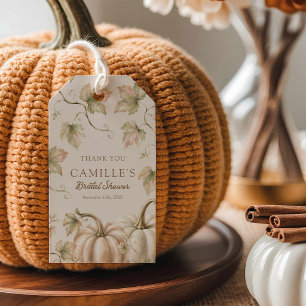 Fall Pumpkin Bridal Shower Favor Tag