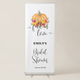 Fall Pumpkin Bridal Shower  Retractable Banner