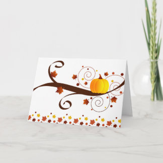 Fall pumpkin - Card