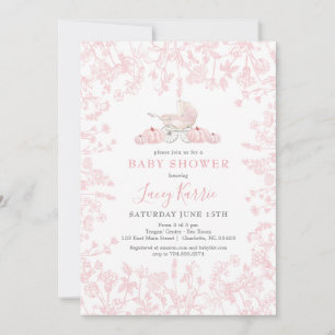 Fall Pumpkin Chinoiserie baby Shower Invitation, Invitation
