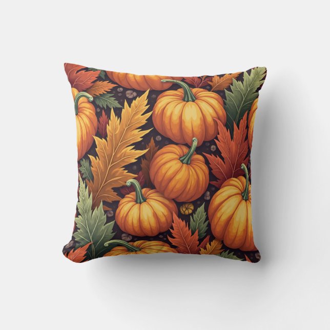 fall pumpkin cushion (Front)