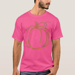 Fall Pumpkin Cute Thanksgiving Autumn Buffalo Plai T-Shirt