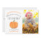 Fall Pumpkin | First Birthday Thank You with Photo