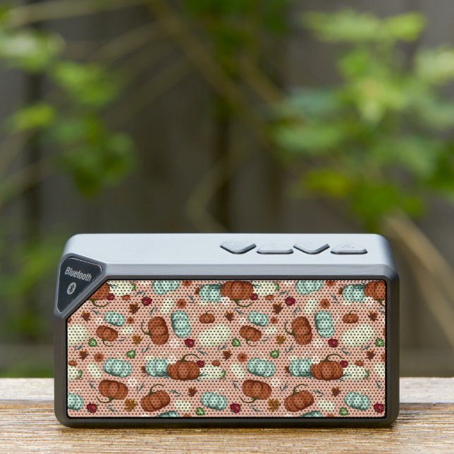 Fall Pumpkin Floral Bluetooth Speaker (Insitu(Outdoor))