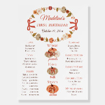 Fall Pumpkin Floral Wreath 1st Birthday
