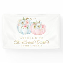 Fall Pumpkin Gender Reveal Welcome Banner