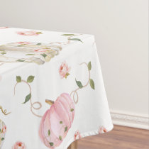 Fall Pumpkin Girl Baby Shower Tablecloth