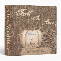 Fall Pumpkin Gold White Country Rustic Wedding