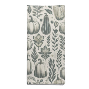 Fall Pumpkin Gourd Pattern Neutral Cloth Napkin