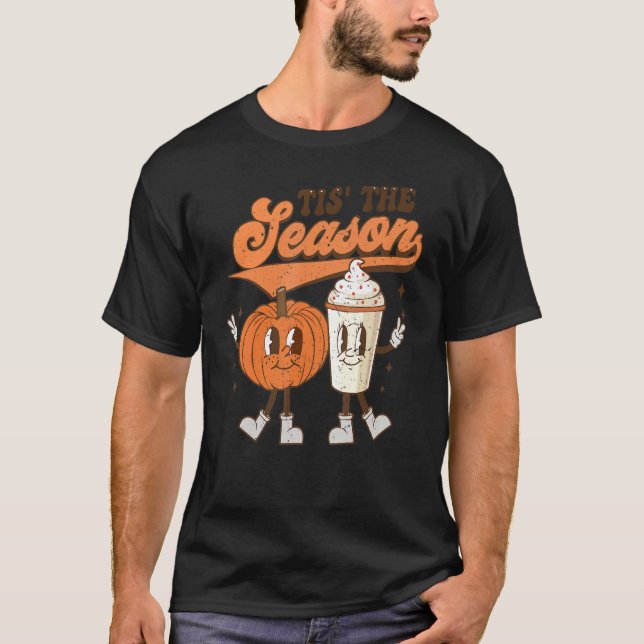 Fall Pumpkin Halloween Costume Tis The Season To B T-Shirt (Front)