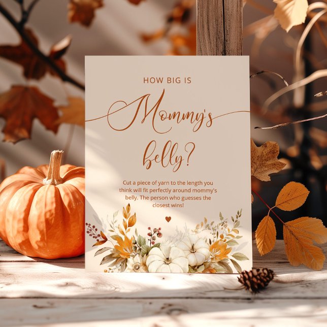 Fall pumpkin how big is mommy's belly game poster (Creator Uploaded)