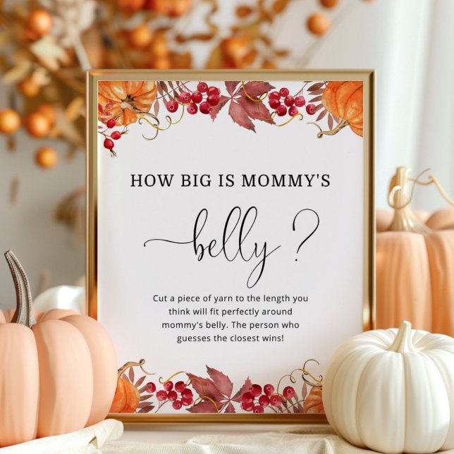 Fall pumpkin how big is mommy's belly game poster (Creator Uploaded)