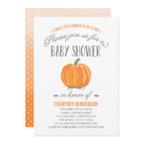 Fall Pumpkin Ombre | Baby Shower Invitation