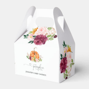 Fall pumpkin Paper Favor Box, Gable 4x2.5x5 Favor Boxes