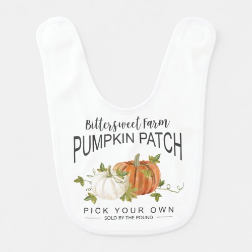 FALL PUMPKIN PATCH BABY BIB