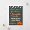 Fall Pumpkin Patch Baby Pregnancy Announcement | Zazzle