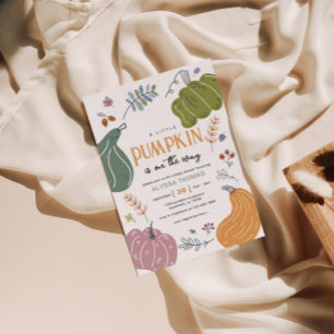 Fall Pumpkin Patch Baby Shower Invitation