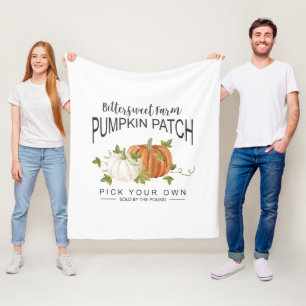 FALL PUMPKIN PATCH FLEECE BLANKET