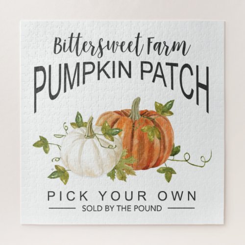 FALL PUMPKIN PATCH JIGSAW PUZZLE