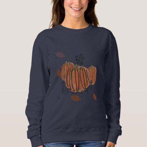 Fall Pumpkin Patch Swirls  Sweatshirt