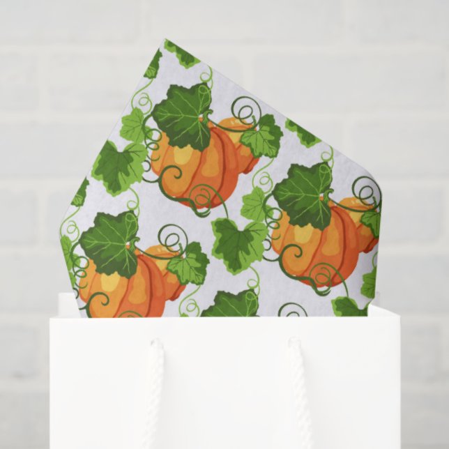 Fall Pumpkin Patch Tissue Paper (Gift Bag)